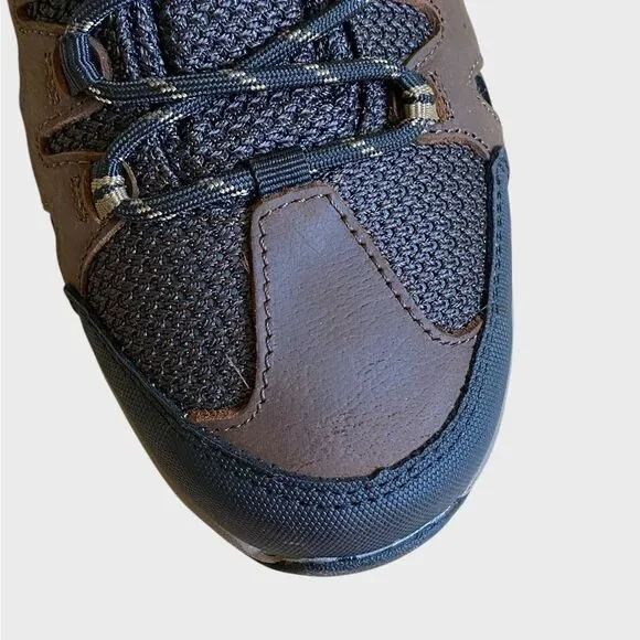 NWB Eddie Bauer Lake Union Lux Men's Leather Waterproof Hiking Shoes 8.5 Brown